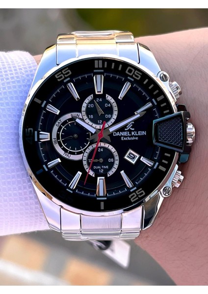 Çelik Kordon Kronometreli Kadran Tasarımı 3 Atm Suya Dayanıklı Erkek Kol Saati 10034.N1 modelleri