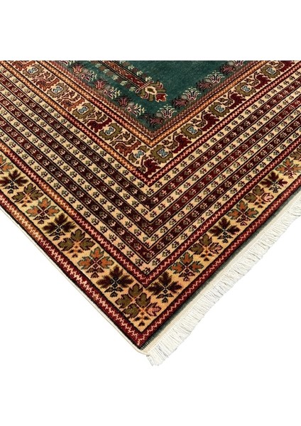 El Dokuma Sıfır Bünyan Halısı Seccade 118X185 Su Yeşili Namazlık fiyatları