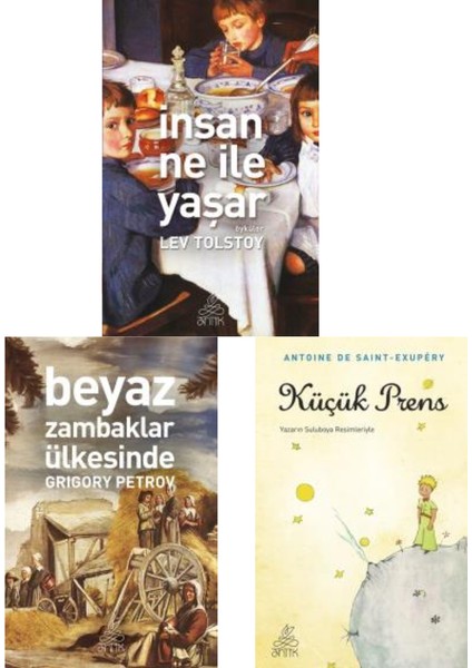 5.6.7.8.sınıf-Beyaz Zambaklar Ülkesinde, Insan Ne Ile Yaşar, Küçük Prens,(3 Ad.klasik Eser)
