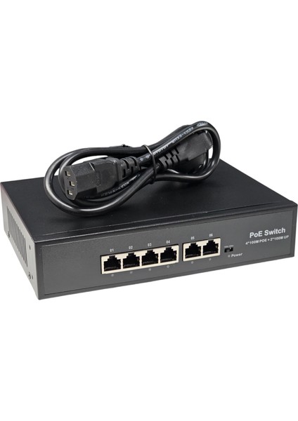 4+2 Port Aktif Poe Switch | Ip Kamera Sistemleri Için Güç ve Veri Çözümü fiyatları