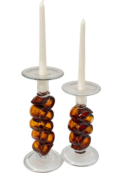 Amber Cam Şamdan Seti fiyatları