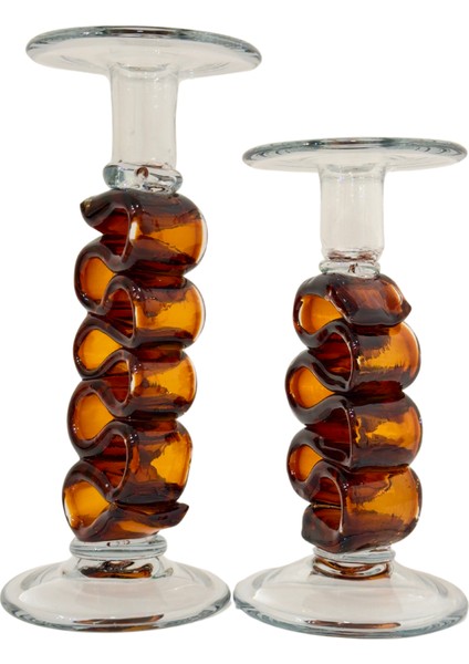 Amber Cam Şamdan Seti indirimleri