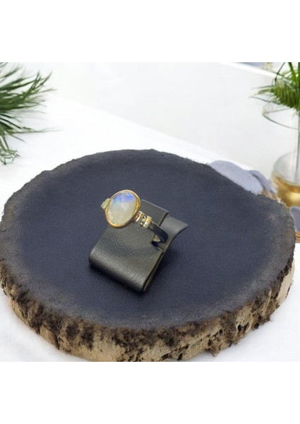 Ay Taşı Minimal Gümüş Yüzük fırsatları