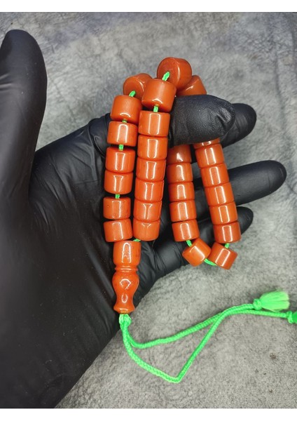 Kesme Büyük Boy Üst Düzey Sıkma Kehribar Tesbih fiyatları