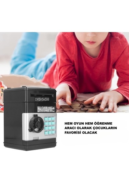 Alytech Şifreli Elektronik Kumbara Kasa – Otomatik Para Girişi & Şifreli Güvenlik