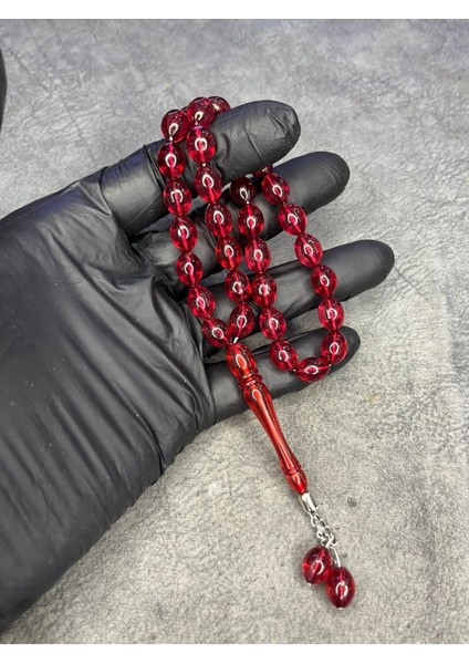 Arpa Kesim Kırmızı Toz Kehribar Tesbih fiyatları