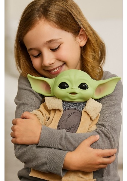 Star Wars Mandalorian The Child Grogu - Peluş Figür Oyuncak Ultra Lüx Bayb Yoda 28 cm