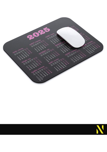 2025 Takvimli Renkli Ergonomik Mouse Pad 23 cm x 19 cm - Kaydırmaz Taban Ev ve Ofis Kullanımı Için Ideal Fare Altlığı Mousepad modelleri