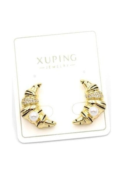 Kruvasan Küpe - 14K Altın