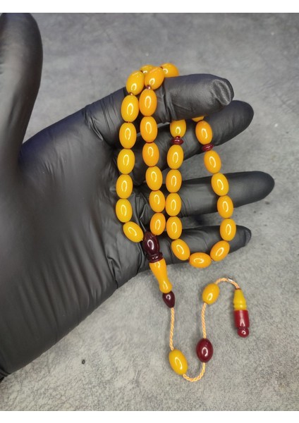 Sistemli Usta Işi Üst Düzey Sıkma Kehribar Tesbih fiyatları