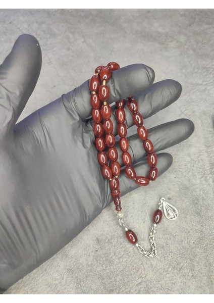 Osmanlı Benzetme Üst Düzey Hareli Sıkma Kehribar Tesbih fiyatları