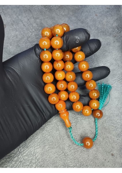 Büyük Boy Sistemli Üst Düzey Hareli Sıkma Kehribar Tesbih fiyatları