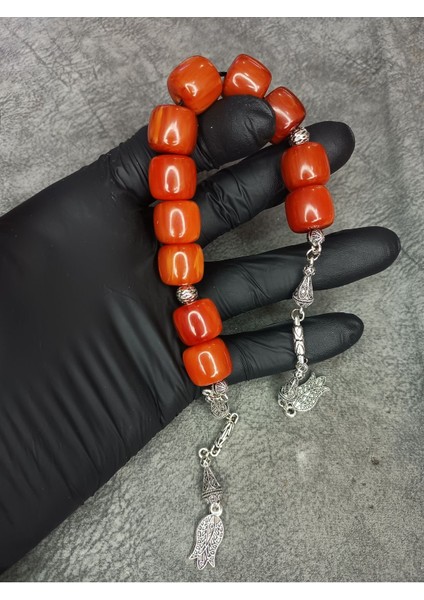 Zaza Büyük Boy Üst Düzey Sallamalık Sıkma Kehribar Tesbih fiyatları