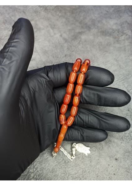 Üst Düzey Hareli Sıkma Kehribar Tesbih modelleri