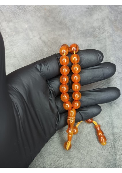 Sistemli Usta Işi Üst Düzey Sıkma Kehribar Tesbih modelleri