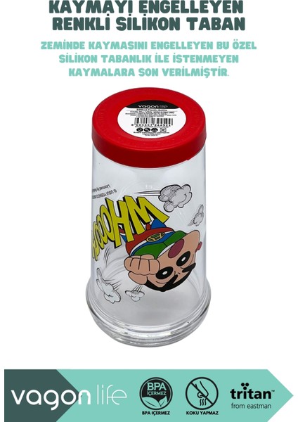 500ML Crayon Shinchan Figürlü Kapak Silikon Tabanlı Pipetli Tritan Cup/bardak fırsatları