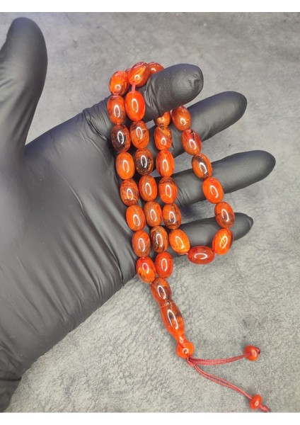 Hareli Üst Düzey Hareli Koleksiyonluk Sıkma Kehribar Tesbih fiyatları