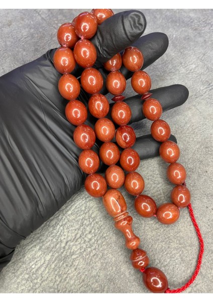 Büyük Boy Osmanlı Benzetme Sıkma Kehribar Tesbih fiyatları
