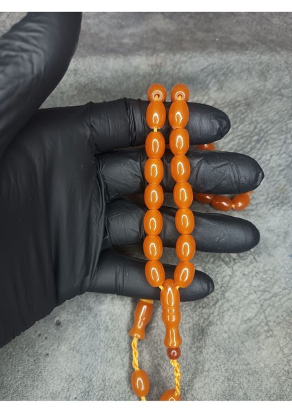 Üst Düzey Sistemli Sıkma Kehribar Tesbih modelleri