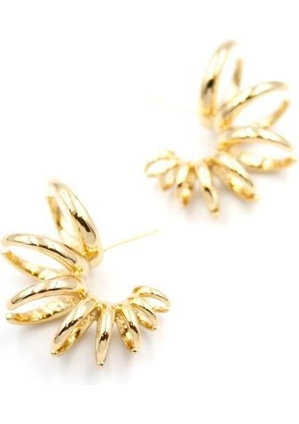 Halkalı Küpe - Rose