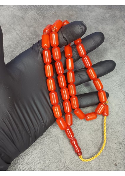 Büyük Boy Üst Düzey Hareli Sıkma Kehribar Tesbih fiyatları