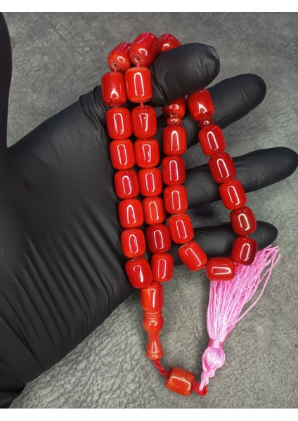 Büyük Boy Üst Düzey Hareli Sıkma Kehribar Tesbih fiyatları