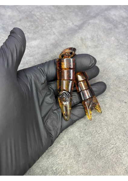 Balık Model Zaza Sallamalık Özel Tasarım Simli Toz Kehribar Tesbih fiyatları