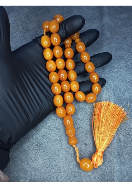 Eski Üst Düzey Koleksiyonluk Sıkma Kehribar Tesbih fiyatları