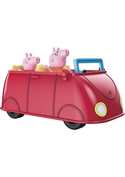 Pig Peppa&apos;nın Maceraları Peppa&apos;nın Ailesinin Kırmızı Arabası Okul Öncesi Oyuncağı, Konuşma ve Ses Efektleri, 3 Yaş ve Üzeri Içindir