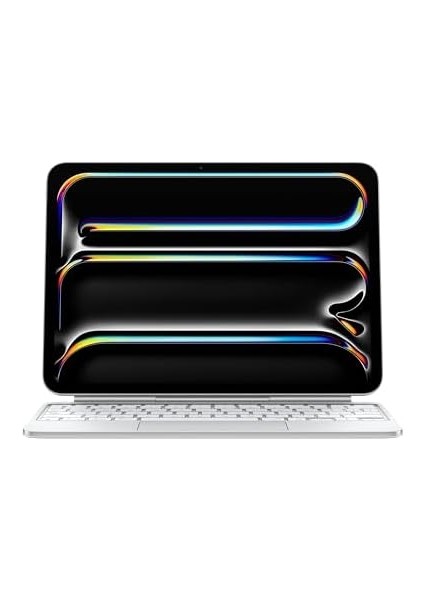 Ipad Magic Keyboard Kılıf: 11 Inç Ipad Pro (M4) Için, Harika Yazma Deneyimi, Yerleşik Trackpad, Işlev Tuşu Sırası, Türkçe F Klavye — Beyaz modelleri