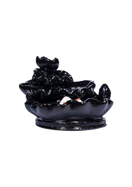 Home Geri Akışlı Mistik Balık Şelale Tütsülük Black Backflow+2 Konik Tütsü Hediyelik/görsel Şölen/duman Akışlı/metidasyon/yoga/ofis/ev/spa Dekorasyon Için