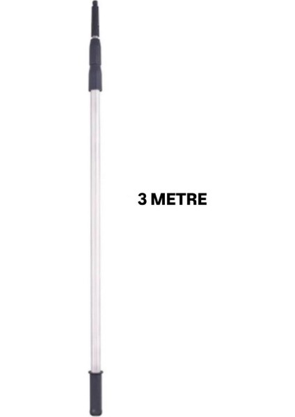 Cam Temizlik Seti 3 Metre Teleskopik Uzayabilen Metal Sap 35 cm Cam Peluş ve Cam Çekçeği modelleri