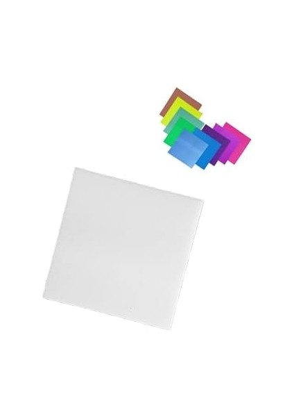 Şeffaf Renkli Yapışkan Post It Kare Not Kağıdı Karenot (Beyaz)