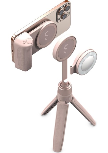 Snapgrip Creator Kit Pembe Snapgrip + Snaplight + Snappod+ Pouch