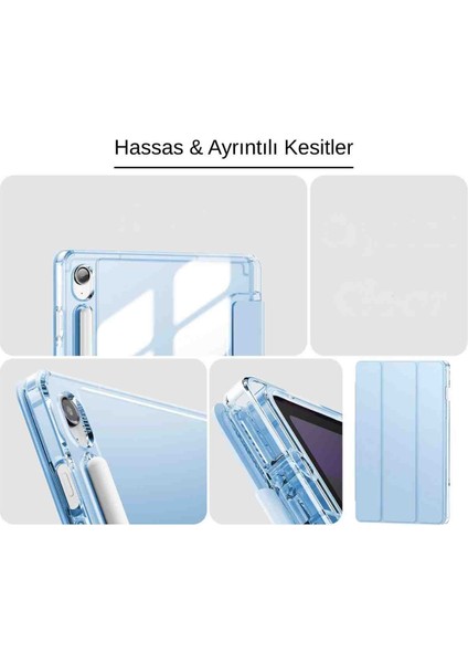 Galaxy Tab S10 Fe Uyumlu 10.9" Katlanabilen Standlı Smart Cover Akıllı Tablet Kılıfı fırsatları