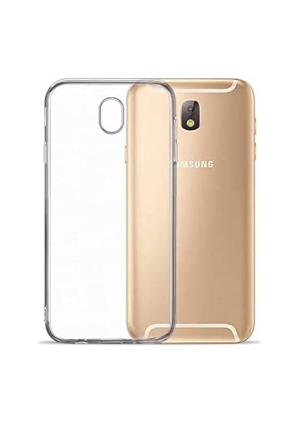 Samsung Galaxy J7 Pro Uyumlu Şeffaf Süper Silikon Kılıf