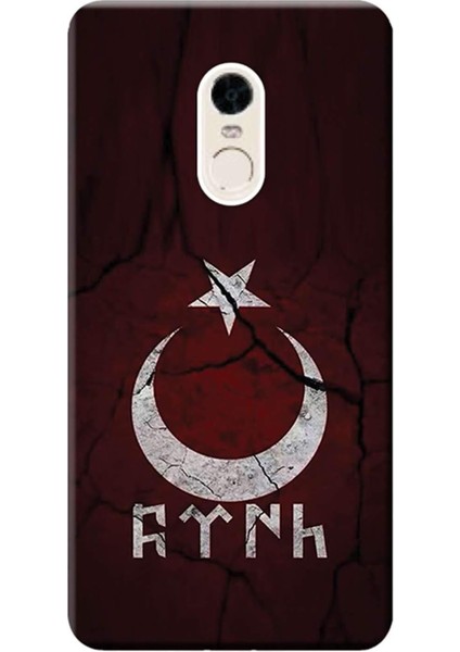 Merkezi KM_XIAOMI_REDMI_NOTE_4X_378 Xiaomi Redmi Note 4x Kılıf Desen Baskılı Silikon Göktürkçe Türk Stk: 386 Telefon Kılıfı