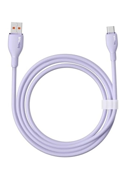 Pudding Hızlı Şarj Özellikli Type-C Kablo 100W, 1.2 Metre, Mor fiyatları
