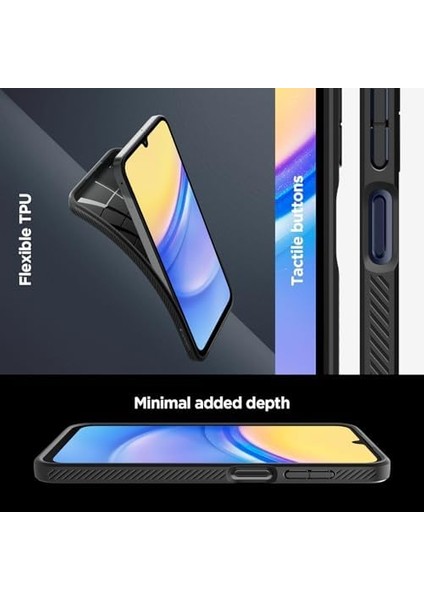 Galaxy A15 Kılıf Liquid Air Matte Black - ACS07246