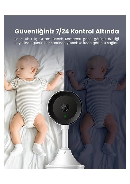 Akıllı Çocuk ve Bebek Kamerası; Uzaktan Kontrol, 2 Yıl Garanti, Çift Yönlü Konuşma fiyatları