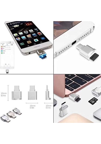 USB Type-C 3.1 To Micro Sd Tf Hafıza Kart Okuyucu Otg Adaptörü 4477 fiyatları