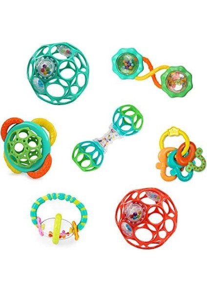 Starts Emzikler ve Çalkalayıcılar 7 Parça Hediye Seti - Bpa Içermeyen Bebek Çıngırakları, Diş Kaşıyıcılar ve Bebek Arabası Oyuncakları, Unisex, Yenidoğan + modelleri