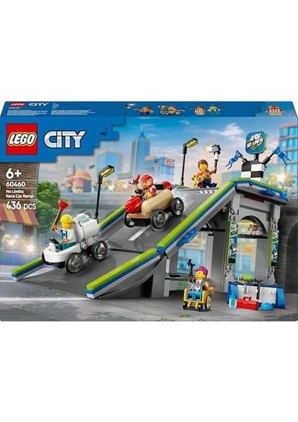 City Senin Kuralların: Yarış Arabası Rampa Parçası 60460-6 Yaş ve Üzeri Çocuklar Için Sürücü Minifigürü Içeren Yaratıcı Oyuncak Yapım Seti, Doğum Günü Hediyesi (436 Parça) fiyatları