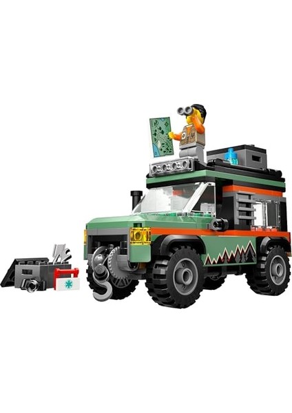 City 4x4 Arazi Dağ Arabası 60447-6 Yaş ve Üzeri Çocuklar Için Yaratıcı Oyuncak Yapım Seti, Doğum Günü Hediyesi (221 Parça) modelleri