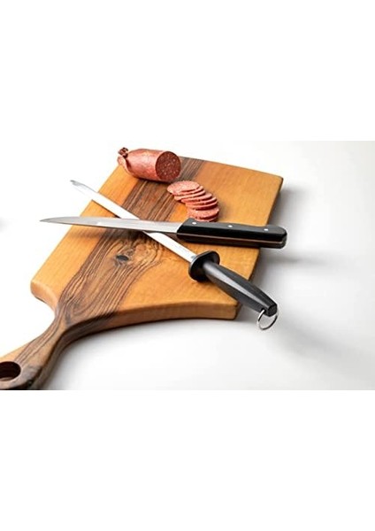 Merih Oval Masat - Kasap Masatı - Bıçak Bileyici - Bileme Çeliği - Bıçak Keskinleştirici, No: 12-30 cm