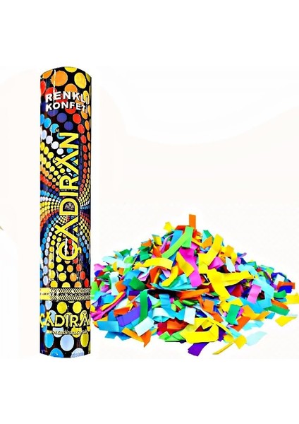 Toys - Parti Için Konfeti, Doğum Günü ve Özel Günler Konfetisi, Rengarenk Karnaval Konfeti 30 cm (Rengarenk)