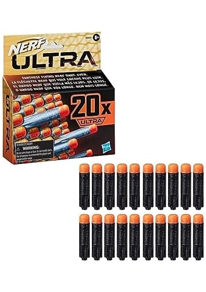 Ultra 20 Dart Dolum Paketi, Yalnızca Nerf Ultra Blasterlerle Uyumlu 20 Resmi Nerf Ultra Dart Içerir