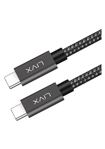 Solid 100W 5A Type C To Type C 2 Metre Hızlı Şarj ve Data Kablosu Halat Örgülü Space Gray fiyatları
