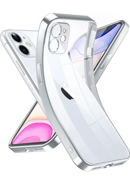Apple Iphone 12 Kamera Korumalı Şeffaf Silikon Kılıf