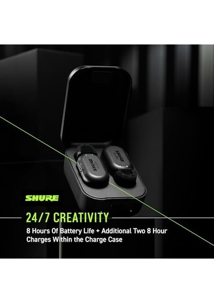 Movemic One, Single Channel Direct To Phone Wireless Lavalier Microphone System, Portable, Professional Audio, Long Battery Life, Black